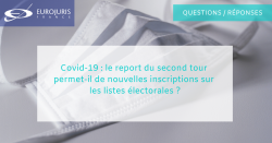 Covid-19 et nouvelles inscriptions sur les listes électorales 